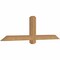 Ekena Millwork Eugene Smooth Timber Gable Bracket, Western Red Cedar, 60"W x 17"H x 3 1/2"D x 3 1/2"F, 7/12 Pitch GBW060X17X0404EUG00SWR - alternate 2